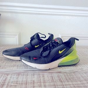 Nike Air Max 270 GS Anthracite Black White Volt Shoes Youth Size 5.5Y